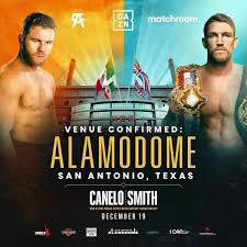 A solo días de su pelea contra avni yildirim, saúl 'canelo' álvarez anuncia que está preparando una sorpresa con el cantante j balvin. Canelo Alvarez On Twitter Mi Proxima Pelea Sera En El Alamodome De Satx Este 19 De Dic Vs Callumsmith23 Venta De Boletos Miercoles 25 My Next Fight Will Be