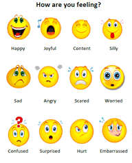 Feelings Faces Chart Speech Language Feelings Chart