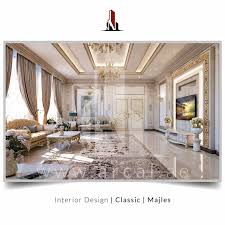 تصميم جديد لمجلس يتميز بطابع كلاسيكي تظهر فيه المفروشات ذات الملمس الثري و الأثاث الفخم و تناغمها مع الألوان و الإضاءة الهادئة لتعطي furniture home decor decor