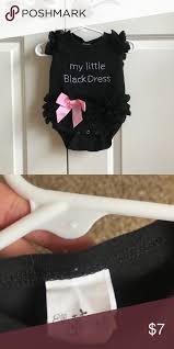 My Little Black Dress Onesie 6 12 Months Black Dress Little Black Dress Dresses