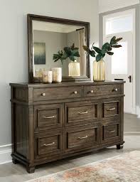 Shop full bedroom sets from ashley furniture homestore. Ashley Darloni B734 King Size Panel Bedroom Set 6pcs In Grayish Brown B734 58 56 97 31 36 46 92 2 Set 6
