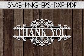 Thank you paper cut template. Thank You 6 Papercut Template Appreciation Sign Svg Pdf By Mulia Designs Thehungryjpeg Com