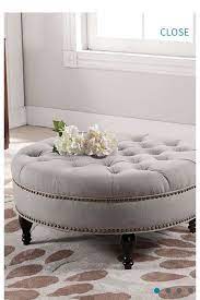 Love This Tufted Ottoman Ottoman Decor Round Ottoman Round Tufted Ottoman