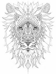 Pin Van Joeri Brouwers Op Tattoo Kleurplaten Aquarel Leeuw Mandala Kleurplaten
