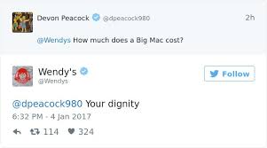Funny roast lines , insults , mem , jokes. It Turns Out Wendy S Are Also Good At Hilariously Roasting People On Twitter