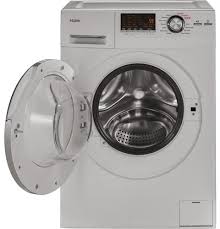 Frigidaire makes combo washer/dryer units for residential use. Haier Hlc1700axw White 24 Inch Wide 2 0 Cu Ft Electric Washer Dryer With Ventless Drying Faucetdirect Com
