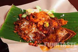 Fragrant rice, spiced fried chicken and condiments. Food Review Nasi Lemak Kukus Ss12 Subang Jaya