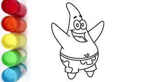 Cara menggambar dan mewarnai spongebob dan patrick naik. Cara Mewarnai Patrick Star Coloring Pages For Kids Youtube