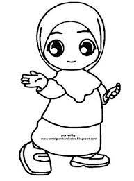 Pernikahan islami gambar kartun pengantin muslimah hitam putih; Kartun Muslimah Hitam Putih
