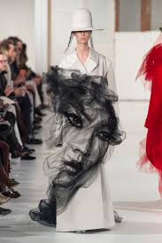 benjamin shine's ghostly tulle portrait for maison margiela