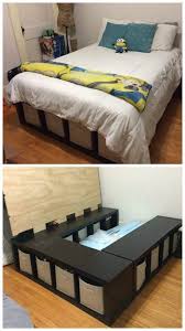 Step 3 assemble the storage carcasses How To Make A Shelf Storage Bed Diy Bedroom Storage Remodel Bedroom Bedroom Diy