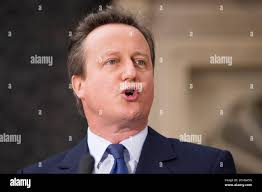 David cameron makes final statement hi-res stock photography and images