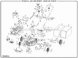 Lawn mower parts & accessories. Ryobi Ry40107 20 In 40 Volt Lawn Mower Ry40107 Ereplacementparts Com