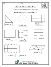 Fraction Shape Worksheets Fractions Worksheets Worksheets For Grade 3 Learning Fractions