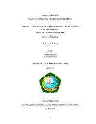 Check spelling or type a new query. Pdf Fakhrurrazi Makalah Revisi Hadits Hadits Tentang Pendidikan Ibadah