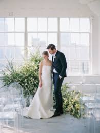 Modern Minimalist Wedding With Feminine Style Once Wed Modern Wedding Ceremony Modern Minimalist Wedding Minimalist Wedding Dresses