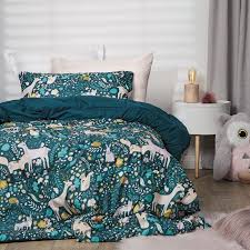 Living Co Comforter Set Microfibre Woodlands Multi Coloured The Warehouse Comforter Sets Comforters Room