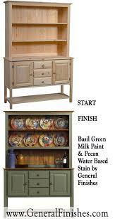 A Coat Of Milk Paint On Unfinished Wood Furniture Can Change The Look Of A Room By Ge Green Painted Furniture Painting Furniture Diy Unfinished Wood Furniture
