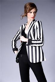 Black And White Striped Blazer Plus Size 50 Trends You May Have Missed About Black And White Striped Blazer Womens Striped Blazer Outfit Black White Blazer Striped Blazer