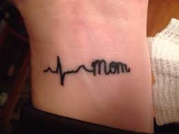 First and foremost it conveys that you are heartbroken and sad. Mind Blowing Heartbeat Mom Tattoo For Girl Wrist Segerios Com