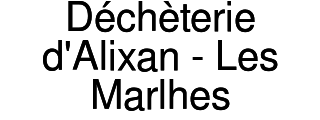 04 75 72 74 00 contact@mairiebdp.fr. Dechetterie D Alixan Les Marlhes Les Horaires D Ouverture