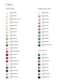 Guide To Preciosa Pearl Colors — Beadaholique