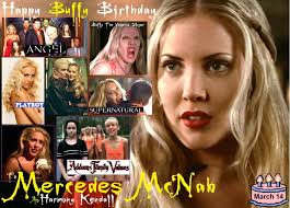 Mercedes alicia mcnab is a retired canadian actress known for her role as harmony kendall on buffy the vampire slayer and its spinoff angel. Happy Birthday Mercedes Mcnab Born March 14 1980 The Real Nerd Herd