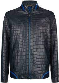 Zilli Crocodile Leather Bomber Jacket Leather Jacket Men Mens Fashion Coat Mens Outdoor Jackets