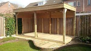 tuinhuis met overkapping zelf maken google zoeken tuin tuinhuis tuin ideeen