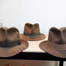 Celebrity Visit In The Studio Today It S A Great Honor To Touch Up An Ab Hat Same Makers Of The Indiana Jones Hat In Kingdom O Hats For Men Men S Hats