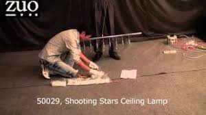 Its chrome finish is offset by delicate crystal pendants. 50029 Shooting Stars Ceiling Lamp Youtube