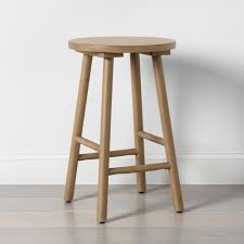 It features a comfy scoop seat and multiple stretchers for a comfortable seating experience. Shaker Counter Stool Natural Hearth Hand With Magnolia Target