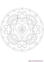 Mandalas Para Colorear De Corazones