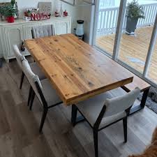 We wanted a table and bench to go with our modern little farmhouse, and one that would be able to last us a lifetime. Dining Tables Grain Designs