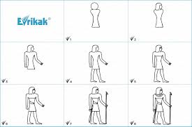 Step By Step Egyptian Frontalism Drawing Tutorial Ancient Egypt Art Ancient Egypt Crafts Egyptian Drawings