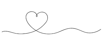Heart Continuous Line Art Drawing Hand Drawn Doodle Vector Line Art Vector Line Art Line Art Drawings