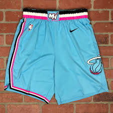 The miami heat are an american professional basketball team based in miami.the heat compete in the national basketball association (nba) as a member of the league's eastern conference southeast division.the heat play their home games at american airlines arena, and have won three nba championships. Nike Nike Miami Heat Vice City Edition Swingman Shorts M