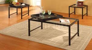 Attach the handles to the frame with e6000 glue. Clear Glass Top Modern 3pc Coffee Table W Serving Trays