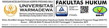 Fakultas Hukum Warmadewa Jl Terompong Sumerta Kelod Denpasar Timur Bali 80239 Telp 0361 223858