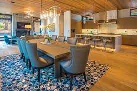 At rugs.com, we have thousands of dining room rugs available in every size and style. Midcentury Modern Dining Room With Blue Rug Hgtv