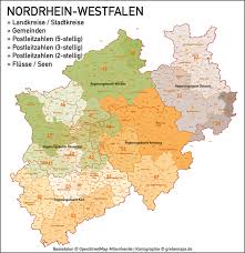 Please fill in the following fields, so that we are able to respond. Nordrhein Westfalen Nrw Vektorkarte Landkreise Gemeinden Plz 2 3 5 Grebemaps