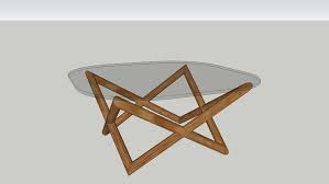 42w x 24d x 16h. West Elm Spindle Coffee Table 3d Warehouse