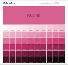 It takes its name from the tone of pink used in the lettering on the box the color shown at right matches the color of the lettering on the original box. Hex Color Code D75f8d Pantone 17 2127 Tpx Shocking Pink Color Information Hsl Rgb Pantone