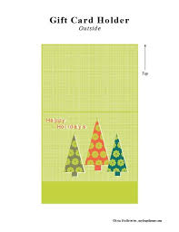 Diy gift card holder made from paper towel rolls. Printable Holiday Gift Card Holders