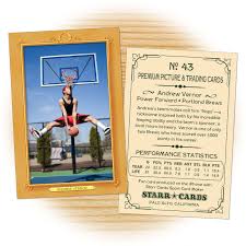 Making your own trading card template by hand. Custom Basketball Cards Vintage 11 Series Starr Cards
