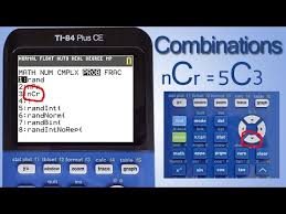 Combinations On The Ti 84 Plus Ce Graphing Calculator Youtube
