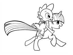 The adventure begins when the princess gives twilight the task of learning about friendship and sends her to spike, a baby dragon in ponyville.there, twilight sparkle. Twilight Sparkle Coloring Pages To Print And Color