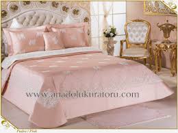 Bedding Quilts Duvet Cover Bedspread Yatak Ortusu Ortuleri Linens Nevresim Takimi Silvia Pink Wedding Lace Pearl Yatak Ortuleri Dosemelik Kumaslar Yatak Ortusu