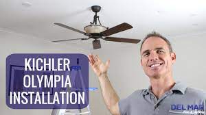 Serving people for more than three decades now, the kichler company continues to lead the industry when it comes to designer residential lightings. Kichler Olympia Ceiling Fan Installation Youtube