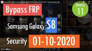 This service is different from our conventional services as it will require a data cable, pc and internet connection. Bypass Frp Google Account Samsung Galaxy S8 G950f Android 9 0 Binary Ub U11 Security October 2020 Arenafile